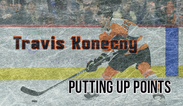 Flyers Winger Travis Konecny Putting up Points in 23-24′